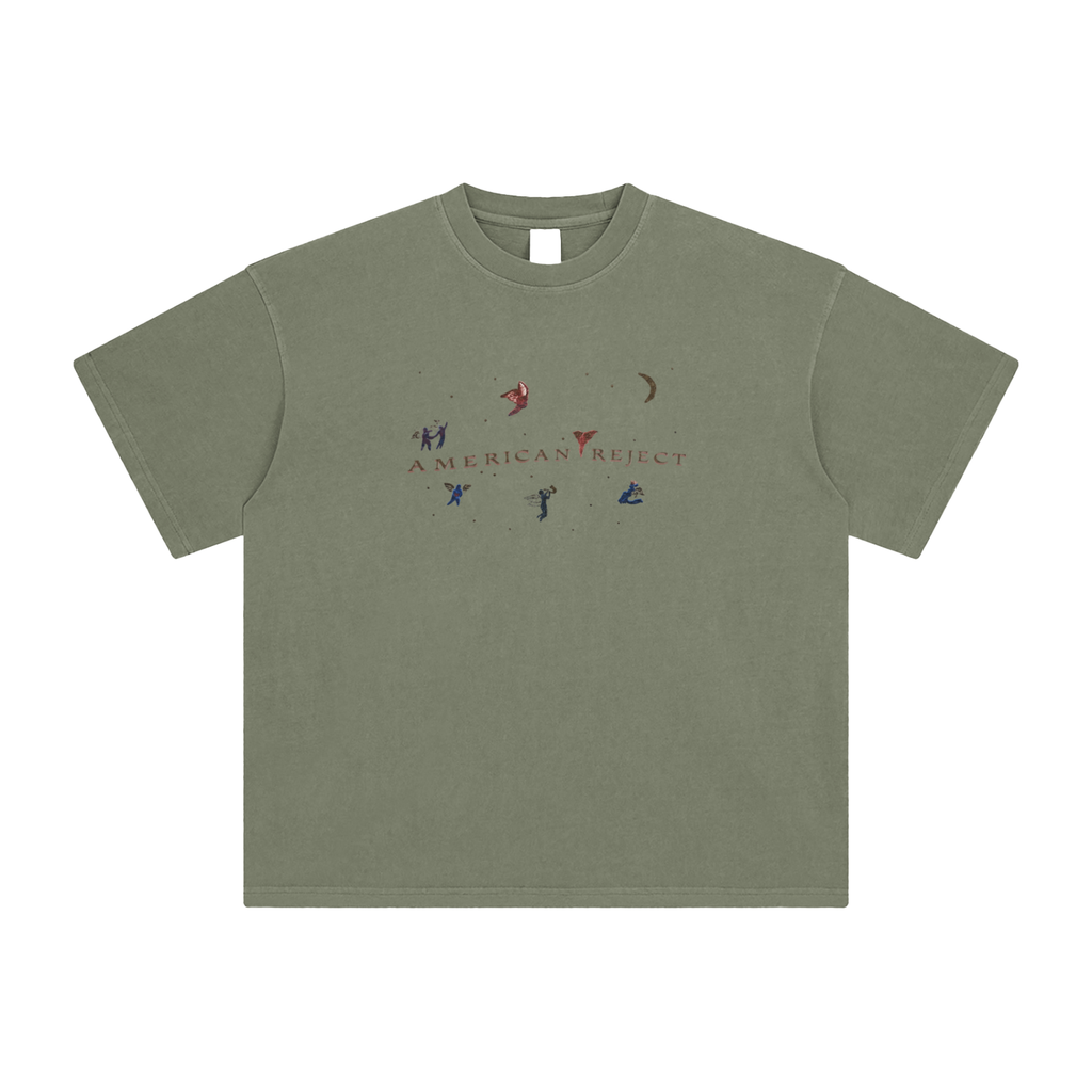 Grey Green Shirt on blank background