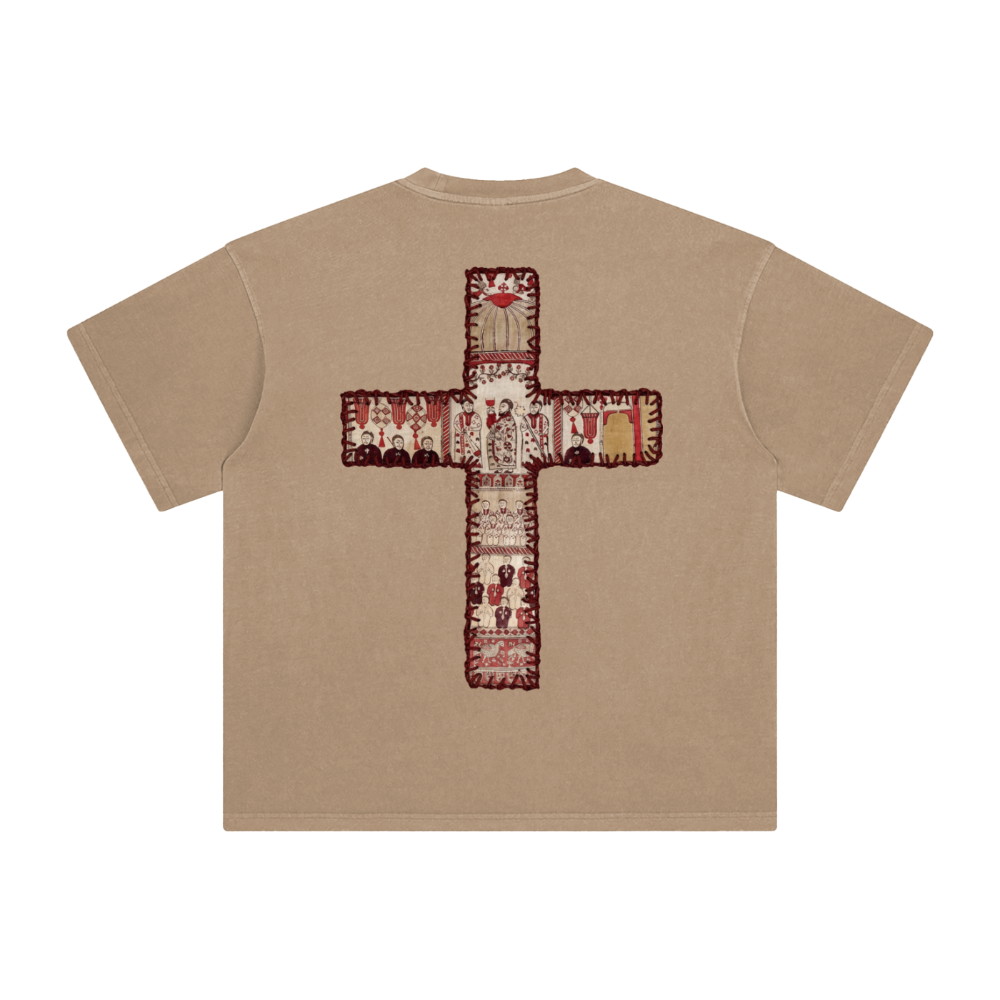 camel crusader tee with cross 