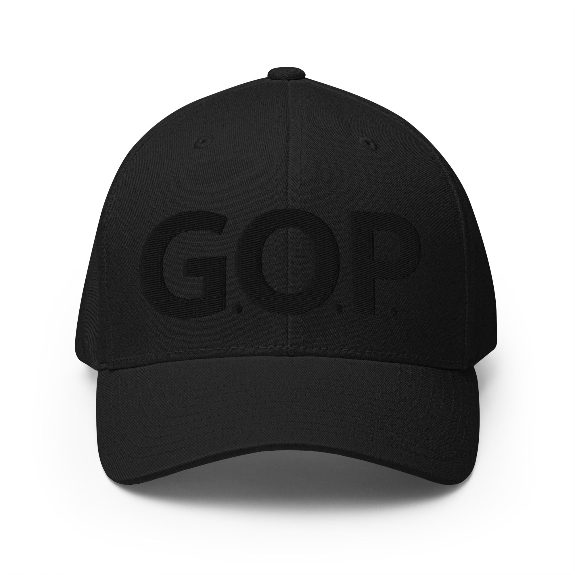 black gop hat - front