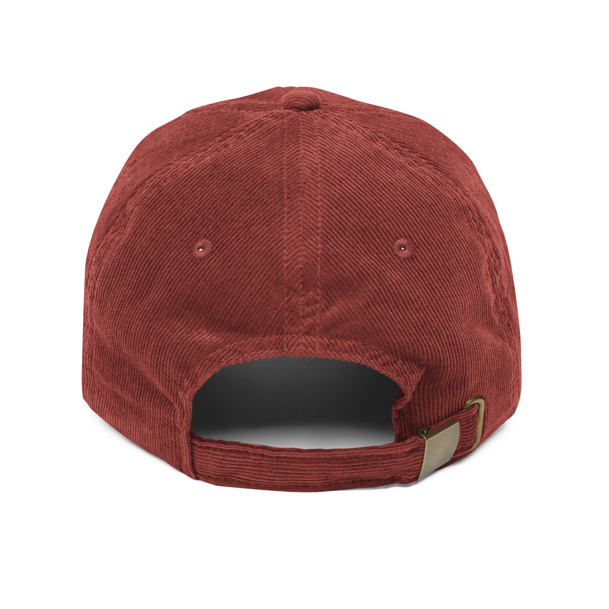 burgundy dr frog corduroy cap vintage