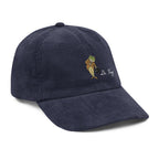 navy dr frog corduroy cap vintage
